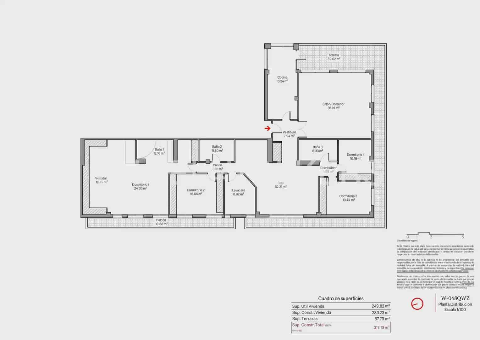 4 quarto Apartamento para venda em Valencia cidade com garagem - 1 495 000 € (Ref: 9897632)