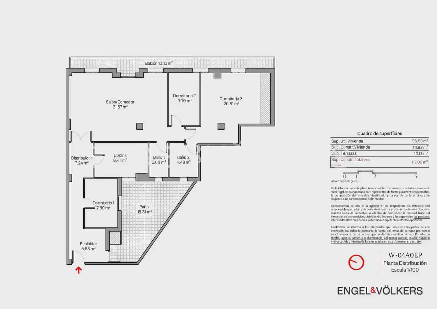 3 Zimmer Wohnung zu verkaufen in Valencia Stadt - 385.000 € (Ref: 9897637)