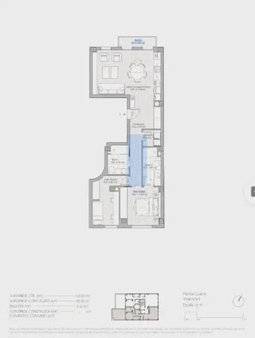 2 sovrum Lägenhet till salu i Russafa, Valencia stad med garage - 615 000 € (Ref: 9897643)