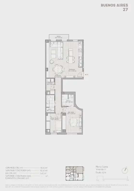 2 sovrum Lägenhet till salu i Valencia stad med garage - 635 000 € (Ref: 9897644)