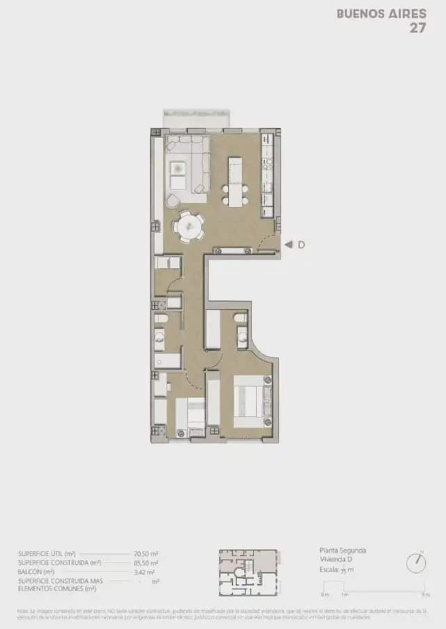 2 sovrum Lägenhet till salu i Valencia stad med garage - 575 000 € (Ref: 9897647)