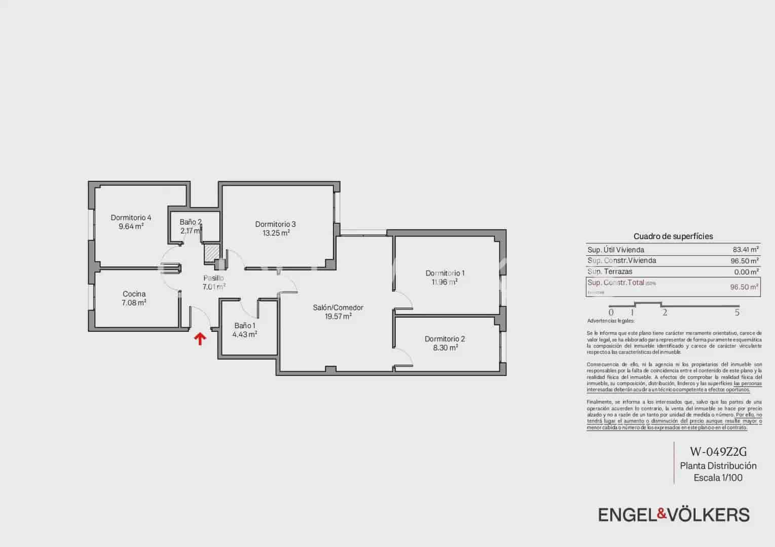 4 sypialnia Mieszkanie na sprzedaż w Miasto Walencja - 375 000 € (Ref: 9897669)