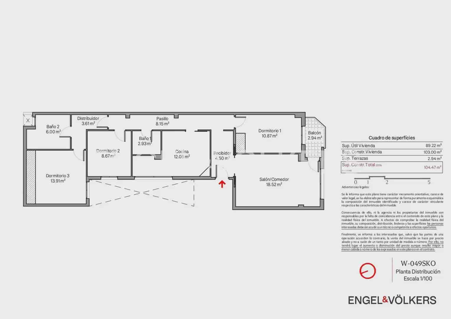 3 makuuhuone Asunto myytävänä paikassa Valencia kaupunki - 590 000 € (Ref: 9897716)