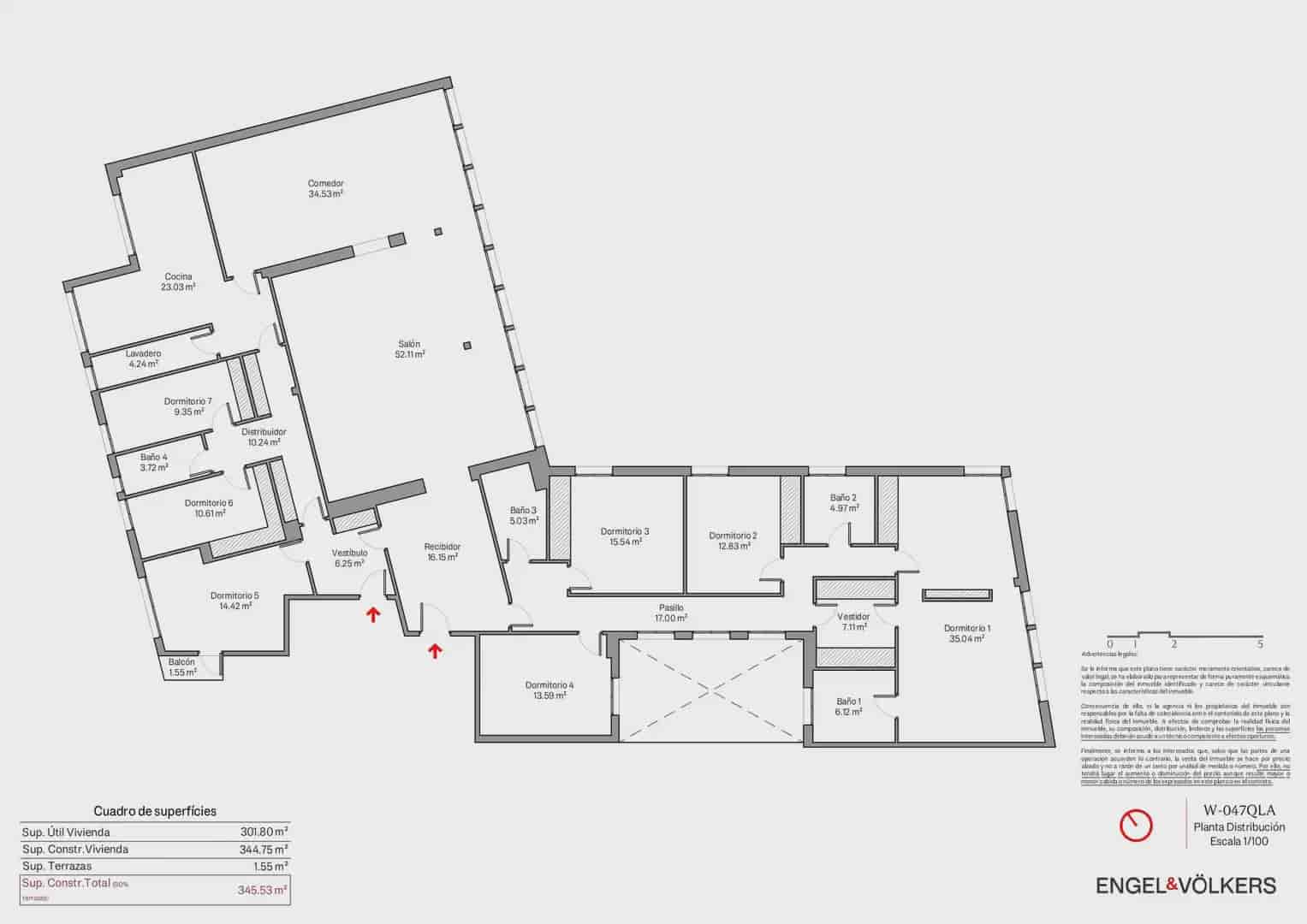 9 Zimmer Wohnung zu verkaufen in Valencia Stadt mit Garage - 1.700.000 € (Ref: 9897723)