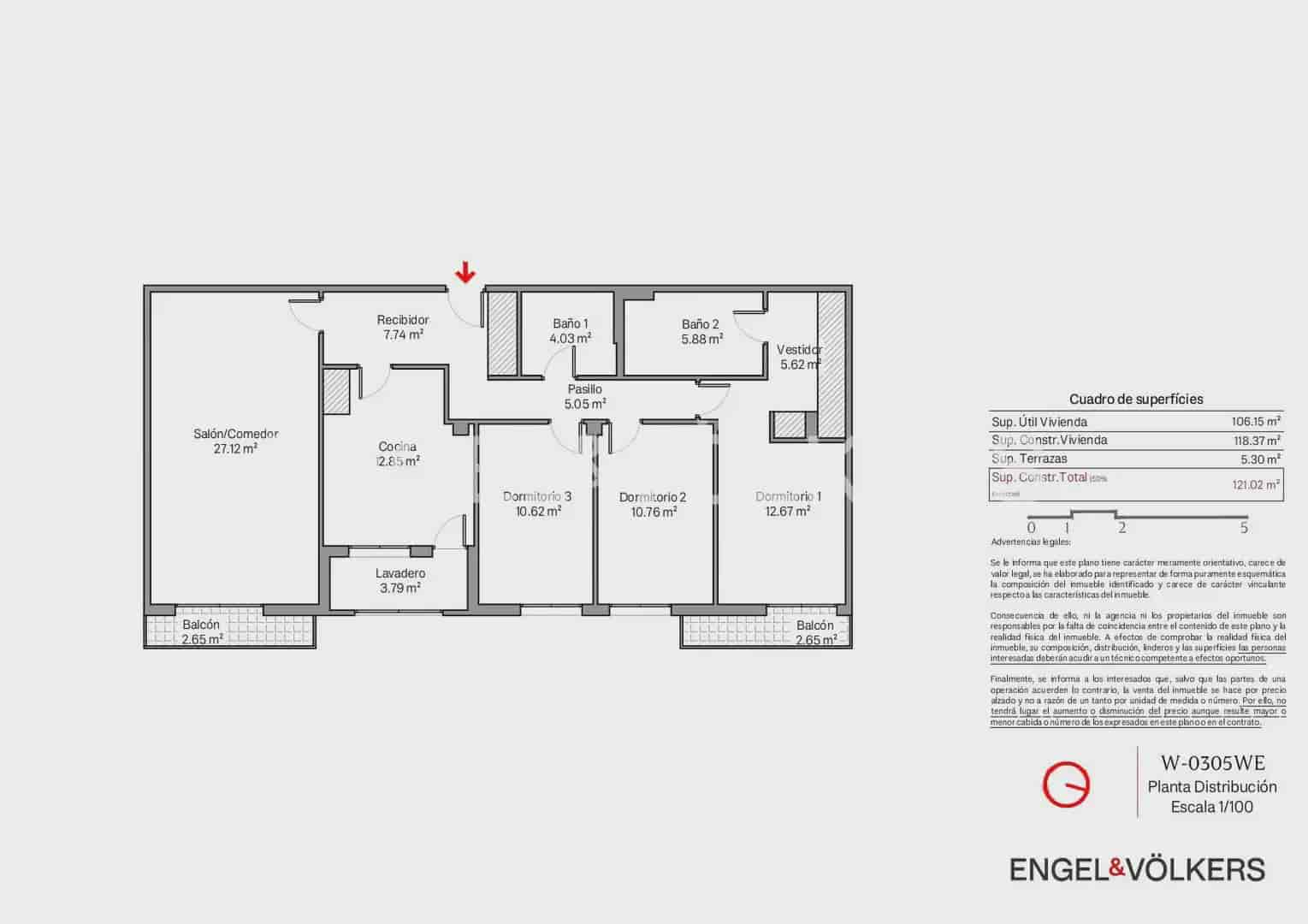 3 Zimmer Wohnung zu verkaufen in Valencia Stadt mit Garage - 259.000 € (Ref: 9897728)