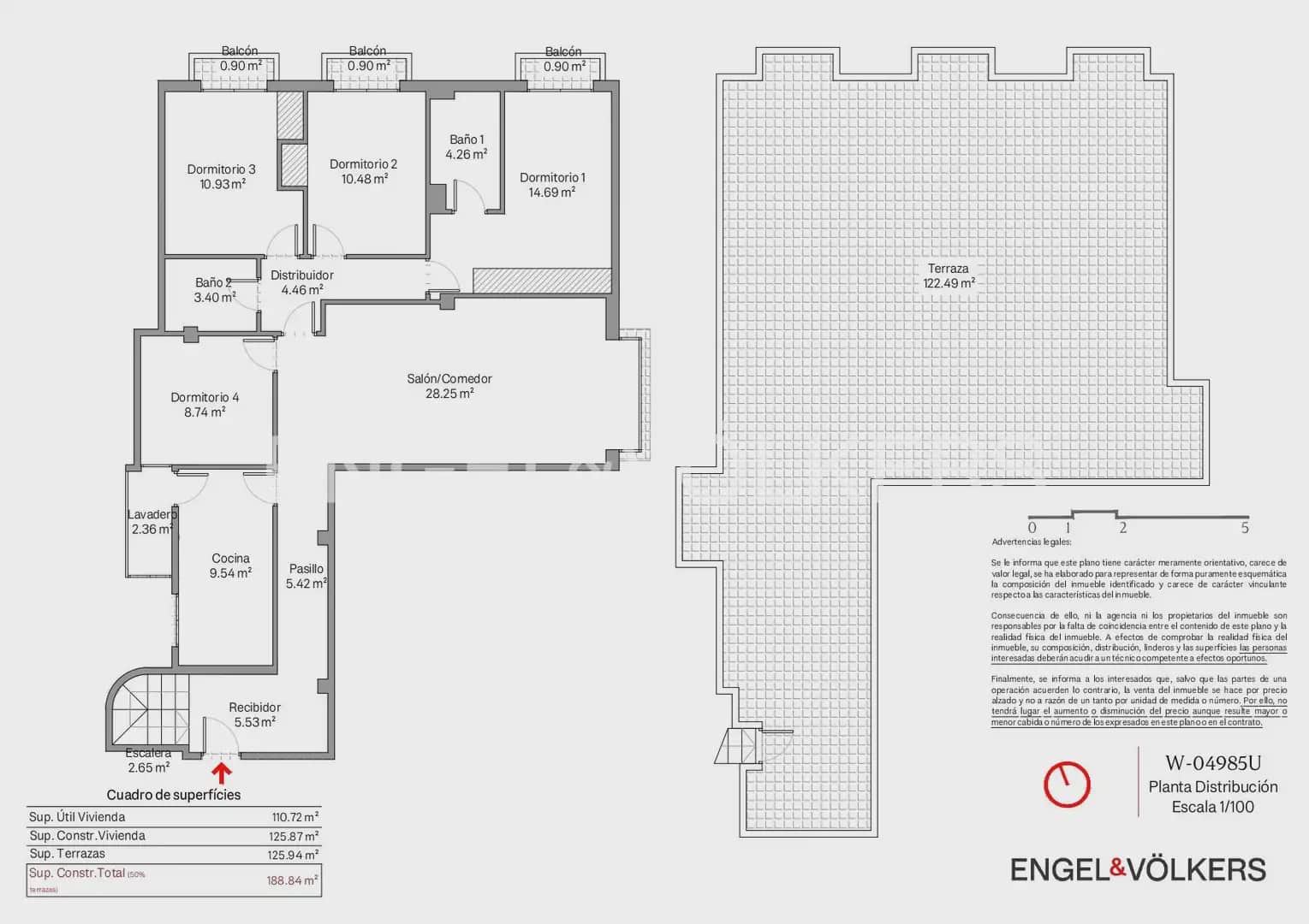 4 bedroom Flat for sale in Tavernes Blanques with garage - € 395,000 (Ref: 9897749)