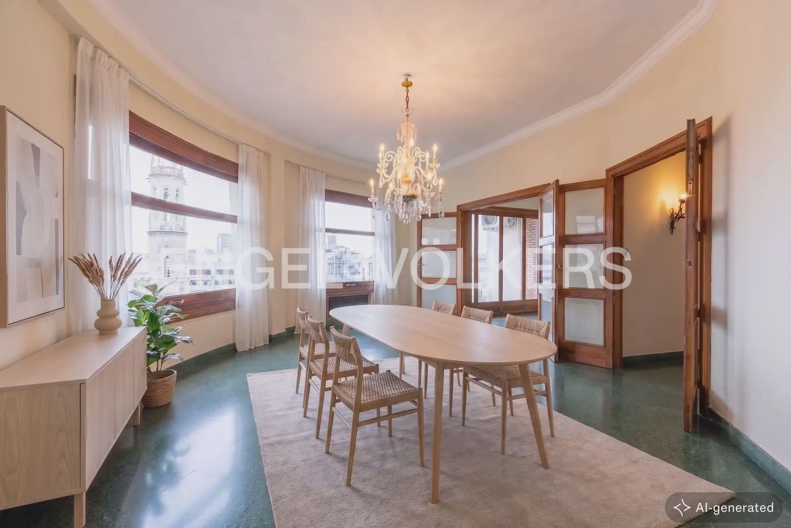 6 Zimmer Wohnung zu vermieten in Valencia Stadt - 4.300 € (Ref: 9897764)