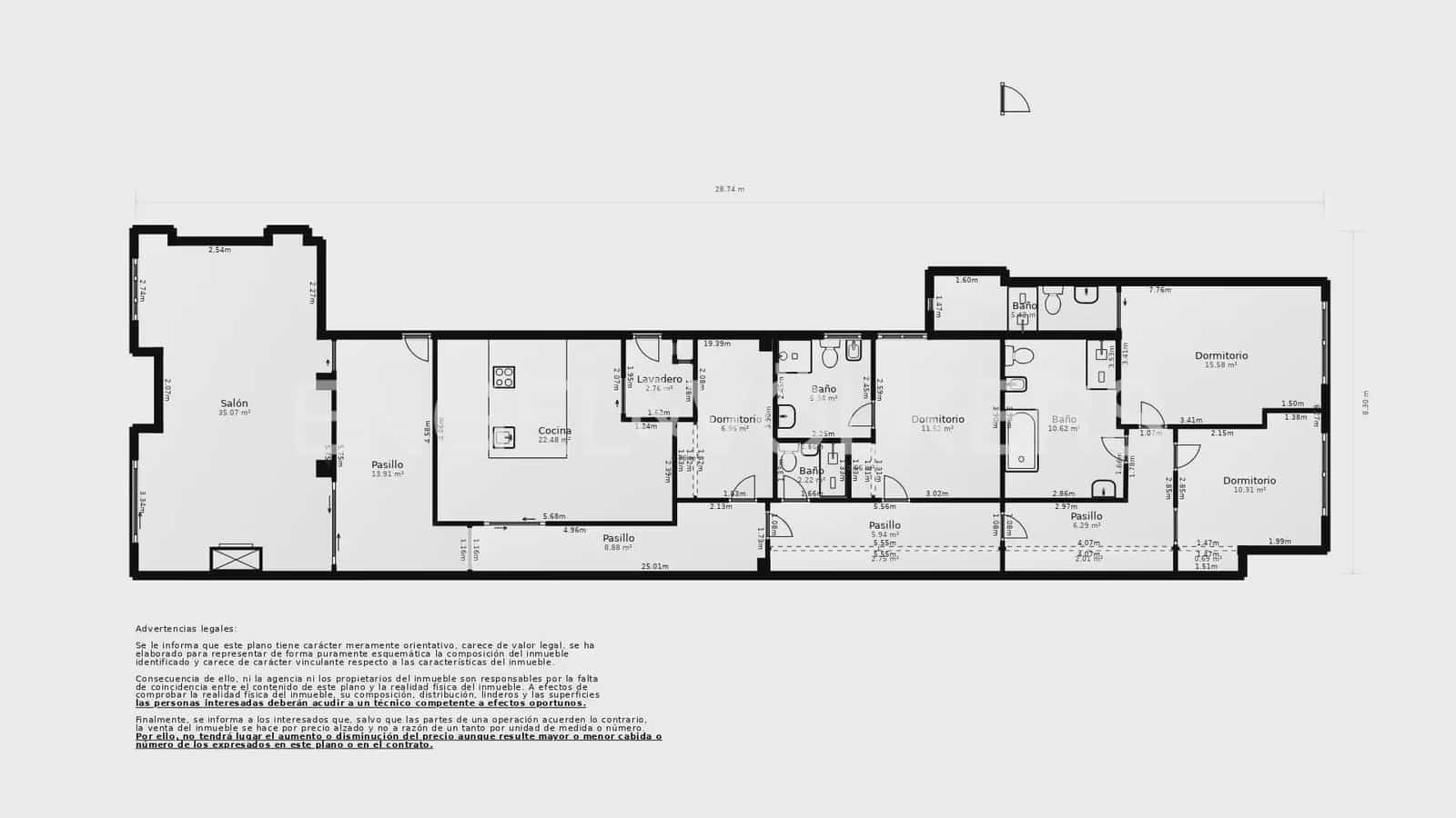 Piso de 4 habitaciones en València ciudad en venta con garaje - 1.290.000 € (Ref: 9897768)