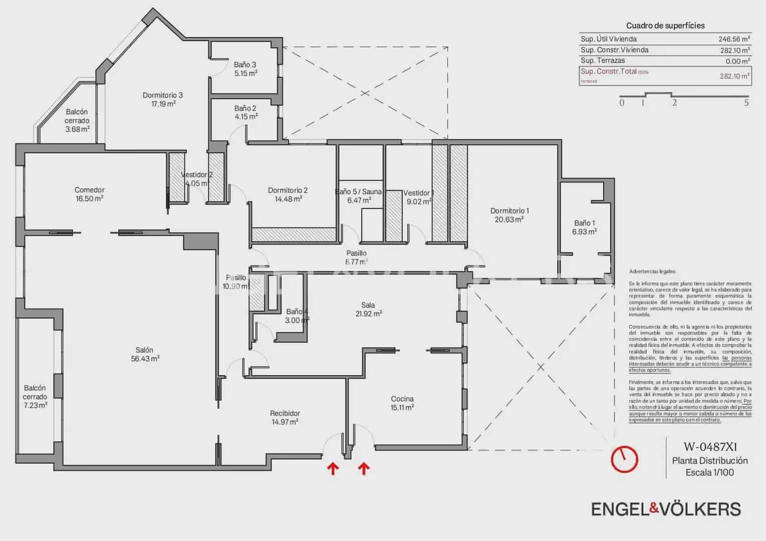 3 Zimmer Wohnung zu verkaufen in Valencia Stadt mit Garage - 1.350.000 € (Ref: 9897792)
