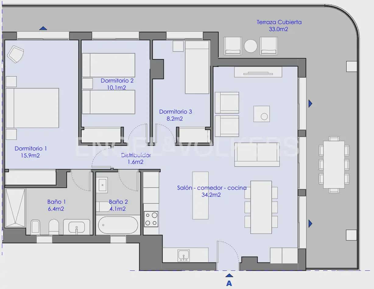 3 bedroom Flat for sale in Castello de la Plana with pool garage - € 660,000 (Ref: 9897855)