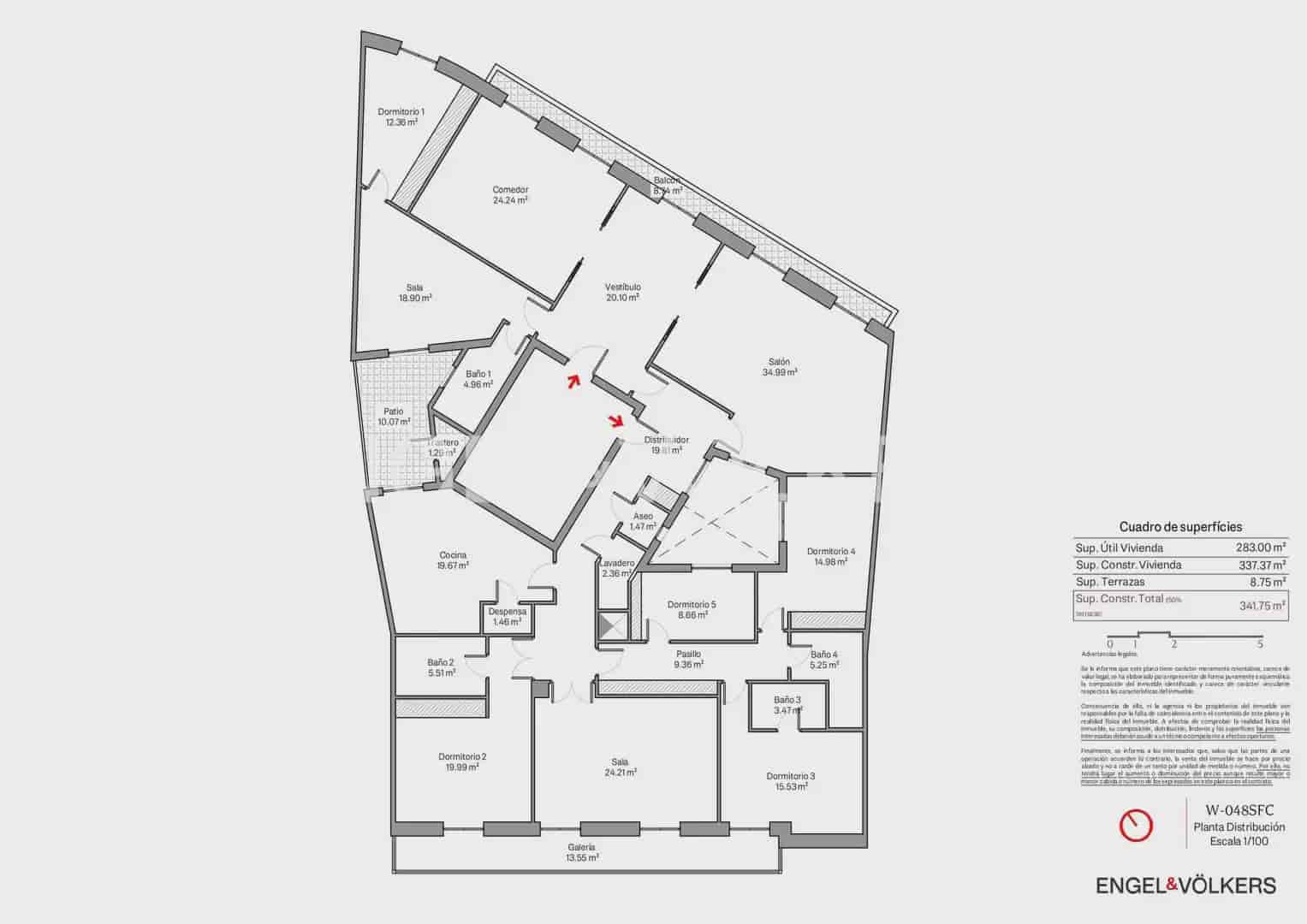 7 Zimmer Wohnung zu verkaufen in Valencia Stadt - 1.250.000 € (Ref: 9897905)