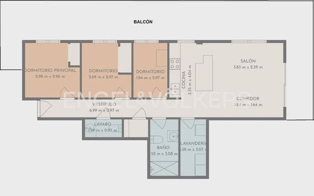Piso de 3 habitaciones en Arenal, Javea / Xàbia en venta - 399.000 € (Ref: 9897907)