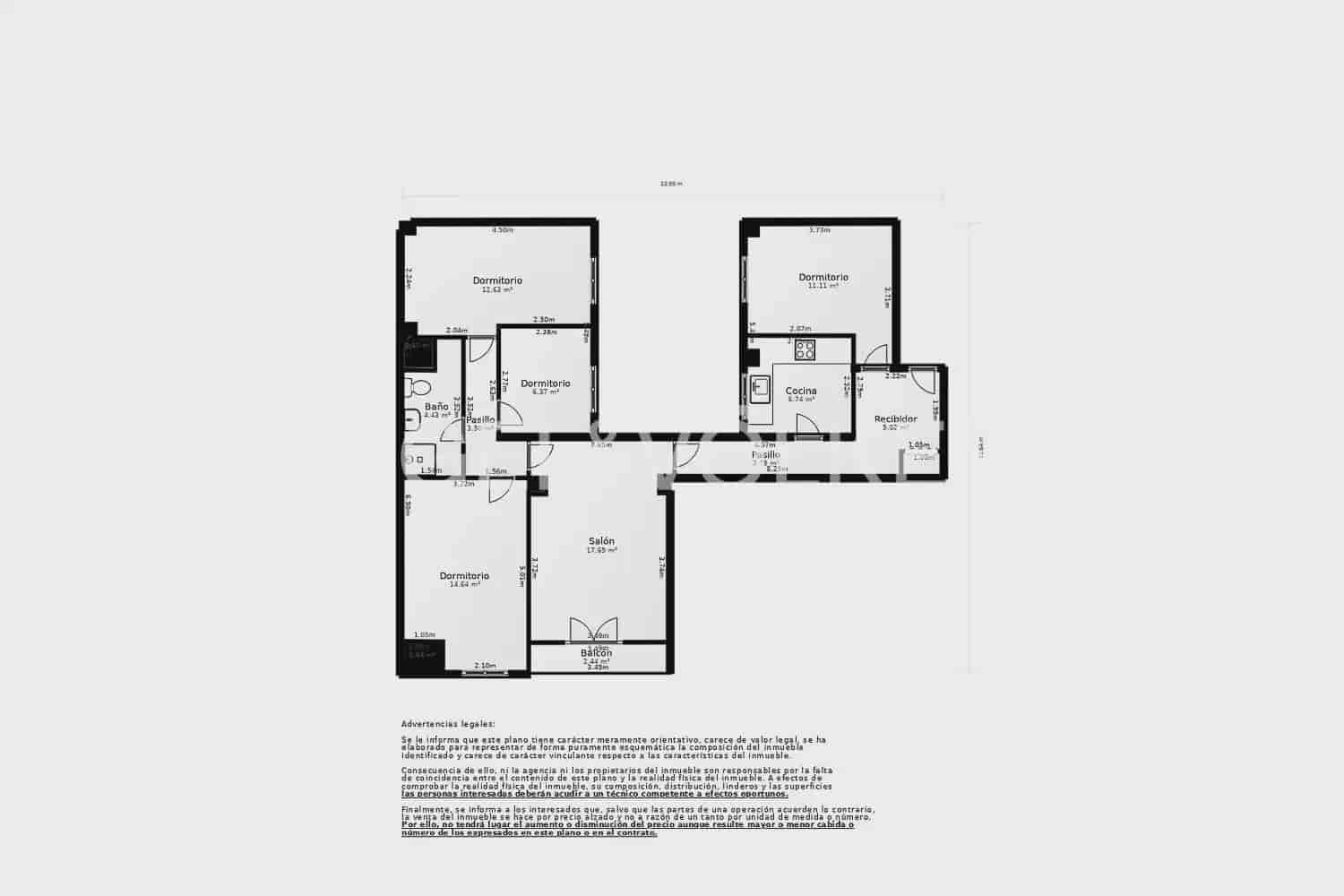4 soveværelse Lejlighed til salg i Valencia by - € 410.000 (Ref: 9897912)