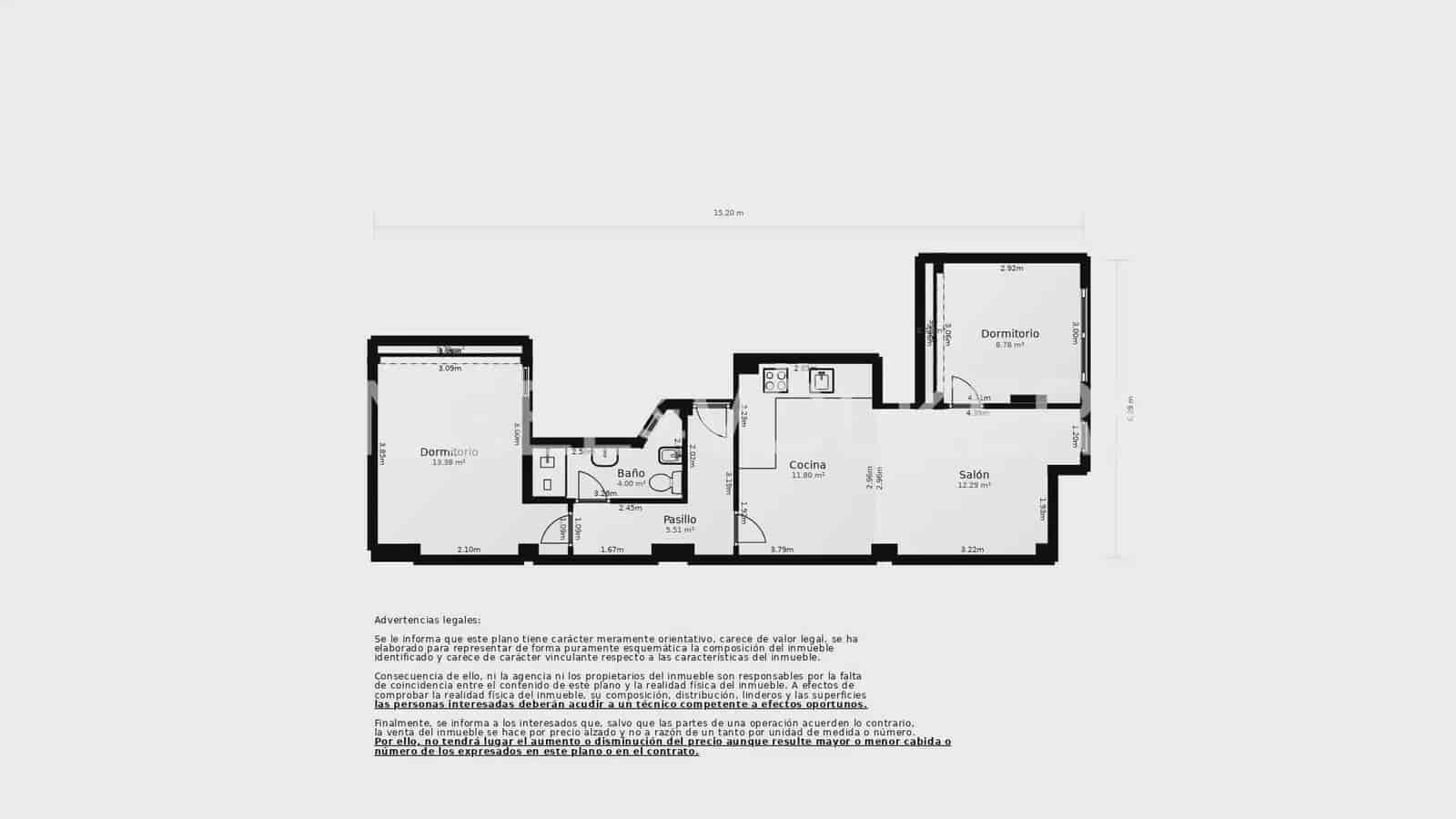 2 Zimmer Wohnung zu verkaufen in Castello de la Plana - 165.000 € (Ref: 9897922)