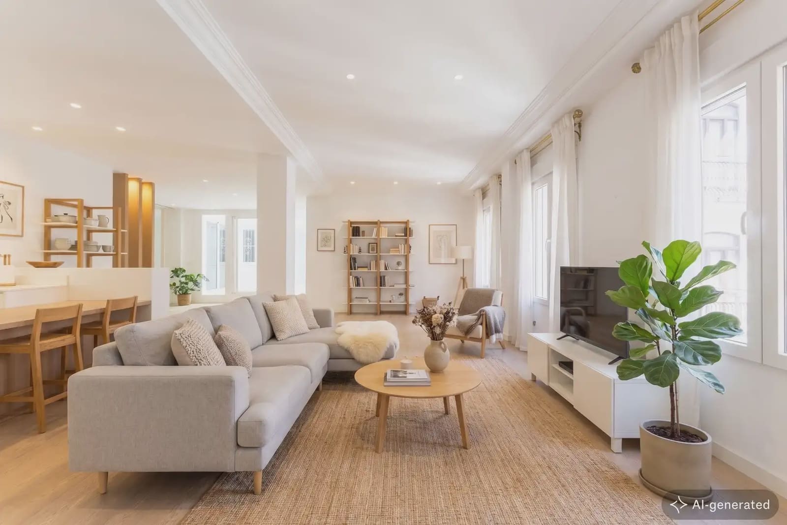 3 sovrum Lägenhet att hyra i Valencia stad - 2 600 € (Ref: 9897923)