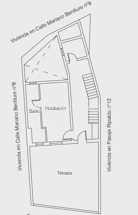 Ático de 2 habitaciones en València ciudad en alquiler - 2.600 € (Ref: 9898018)