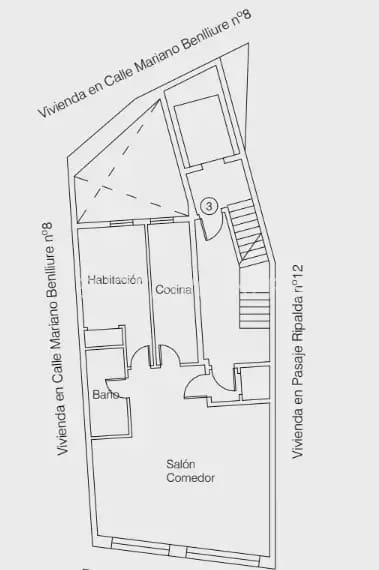 Ático de 2 habitaciones en València ciudad en alquiler - 2.600 € (Ref: 9898018)