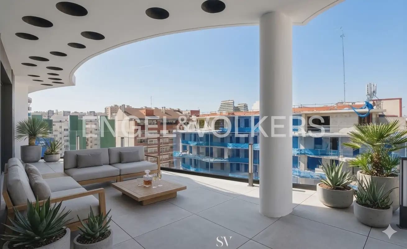 3 quarto Penthouse para venda em Valencia cidade com piscina garagem - 1 150 000 € (Ref: 9898052)