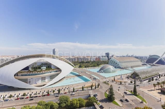 2 sovrum Takvåning att hyra i Ciutat de les Arts i de les Ciencies, Valencia stad med pool garage - 3 800 € (Ref: 9898146)