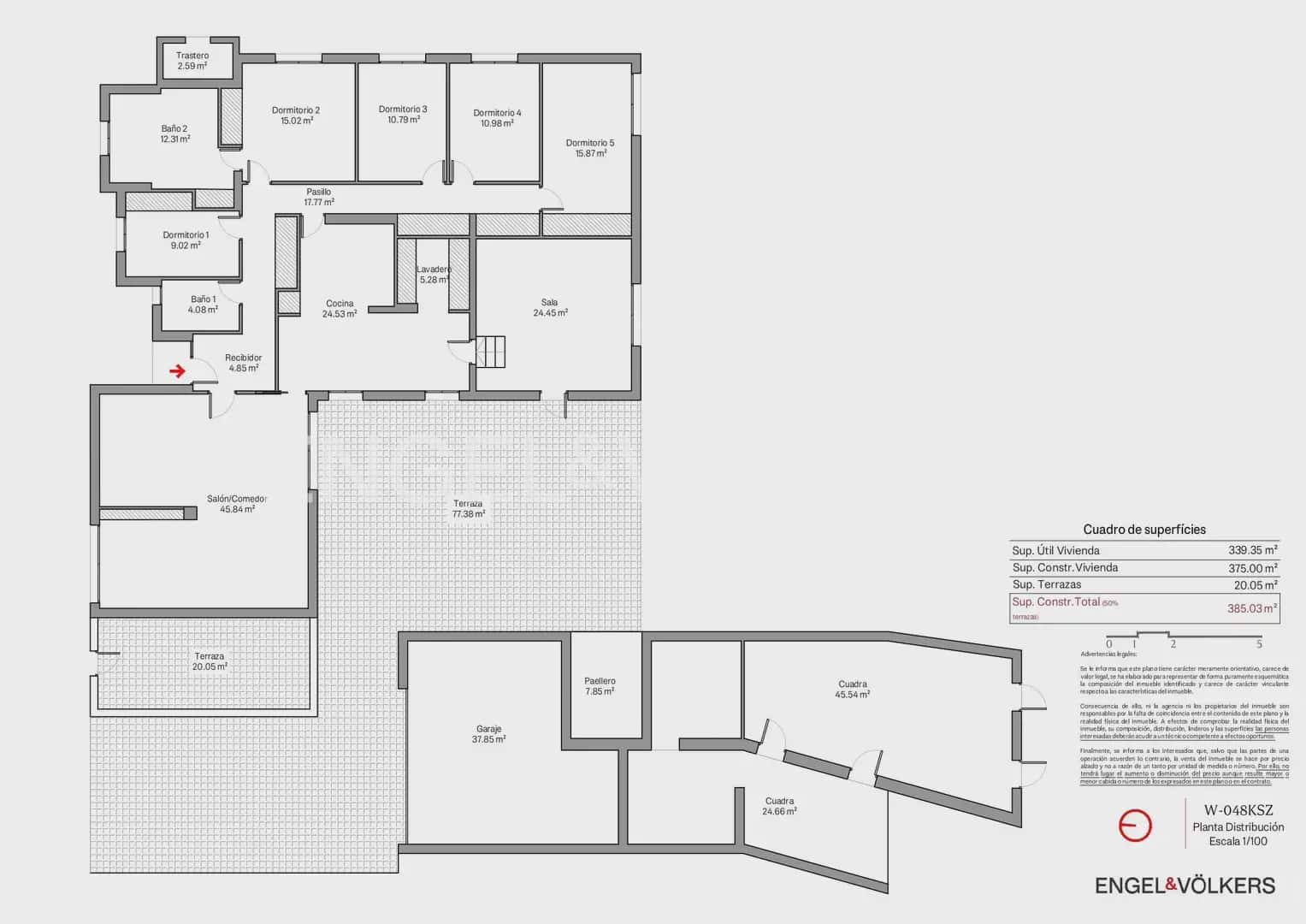 5 bedroom Villa for sale in Paterna with pool garage - € 900,000 (Ref: 9898186)