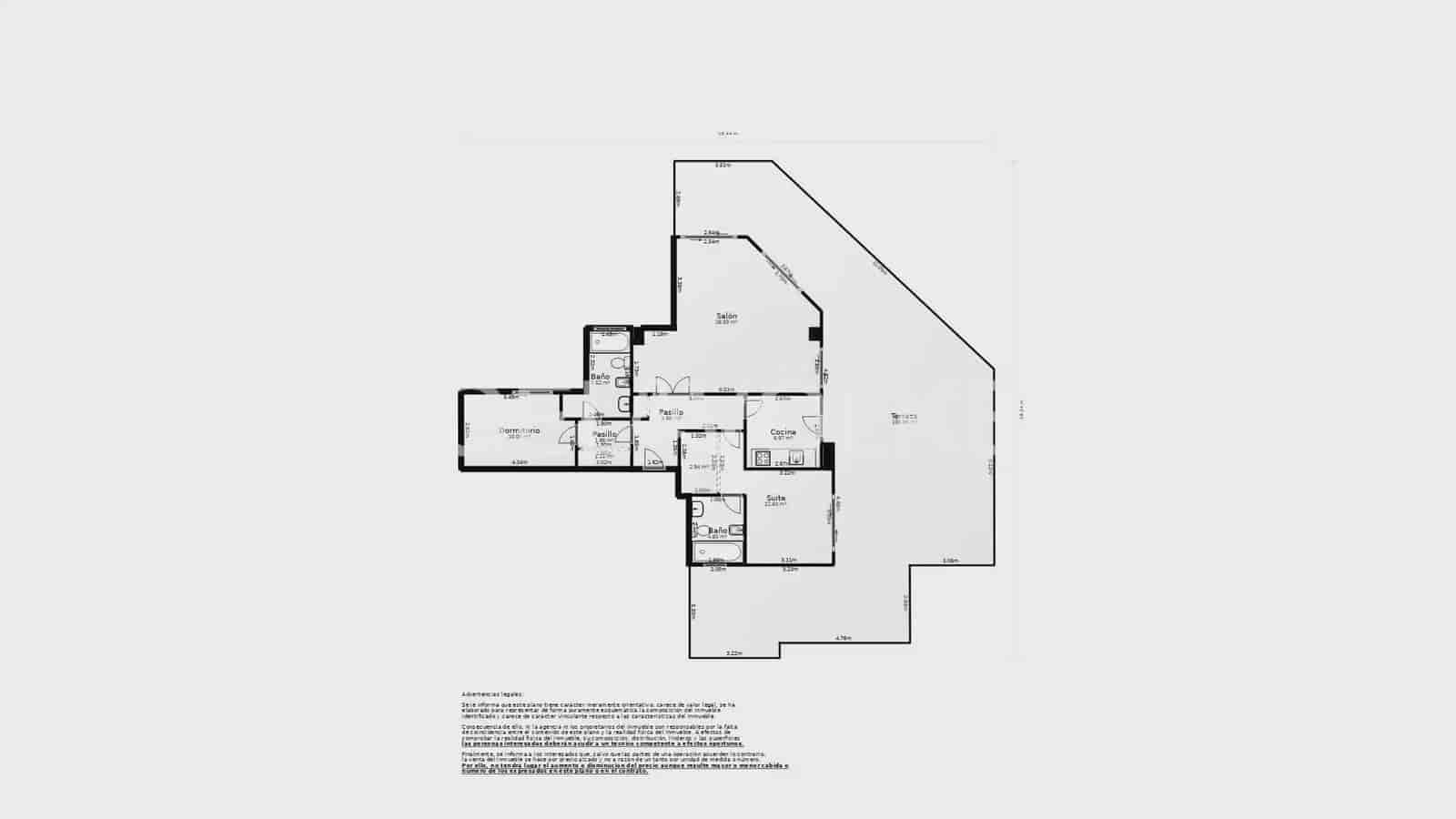 Ático de 2 habitaciones en Peñíscola en venta con piscina garaje - 390.000 € (Ref: 9898215)