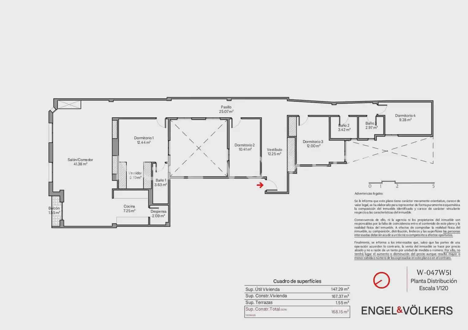 4 makuuhuone Huoneisto myytävänä paikassa Valencia kaupunki - 860 000 € (Ref: 9898260)