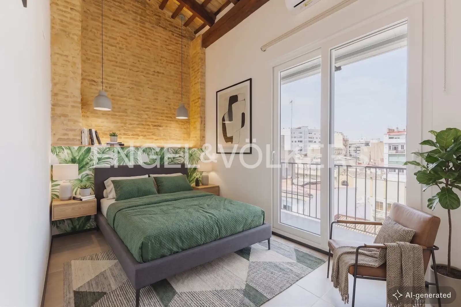 2 Zimmer Wohnung zu vermieten in Valencia Stadt - 2.500 € (Ref: 9921337)