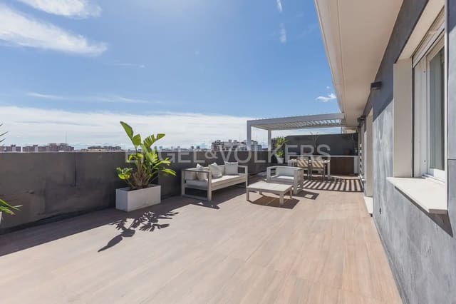 3 bedroom Penthouse for rent in En Corts, Valencia city with garage - € 2,800 (Ref: 9937284)
