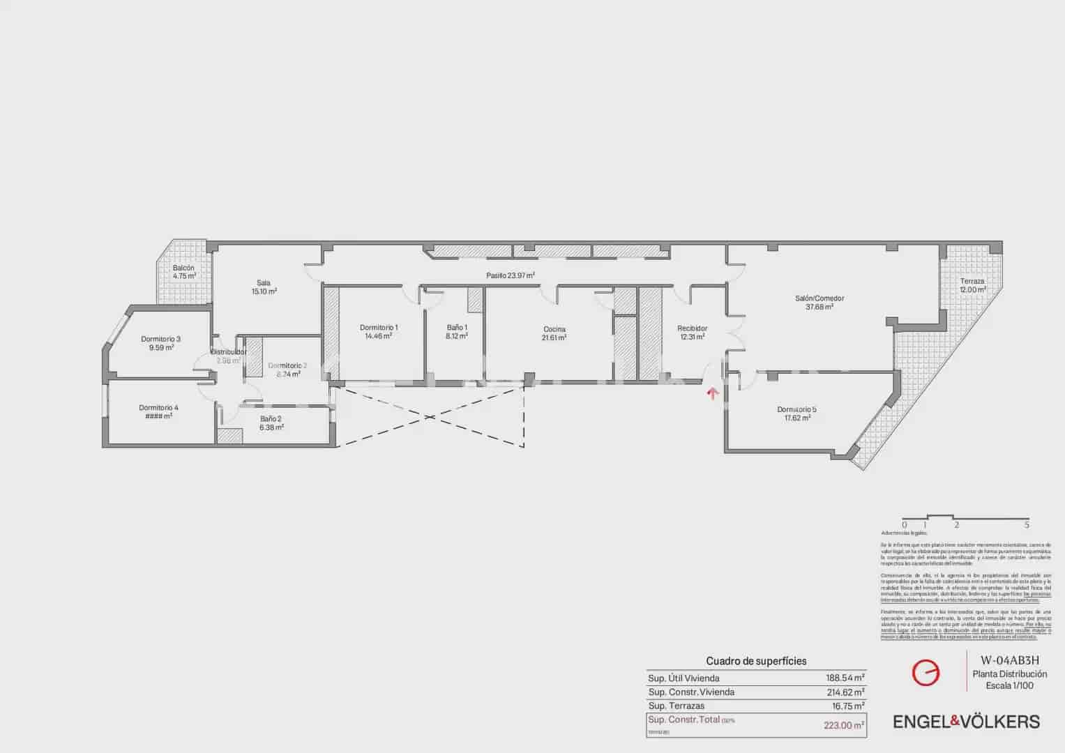 5 bedroom Flat for sale in Valencia city with garage - € 640,000 (Ref: 9938599)