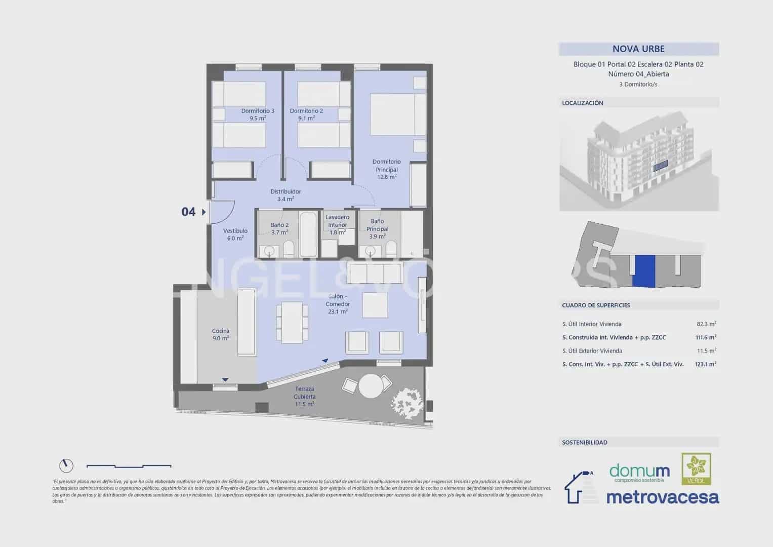 3 quarto Apartamento para arrendar em Valencia cidade com garagem - 1 700 € (Ref: 9944561)