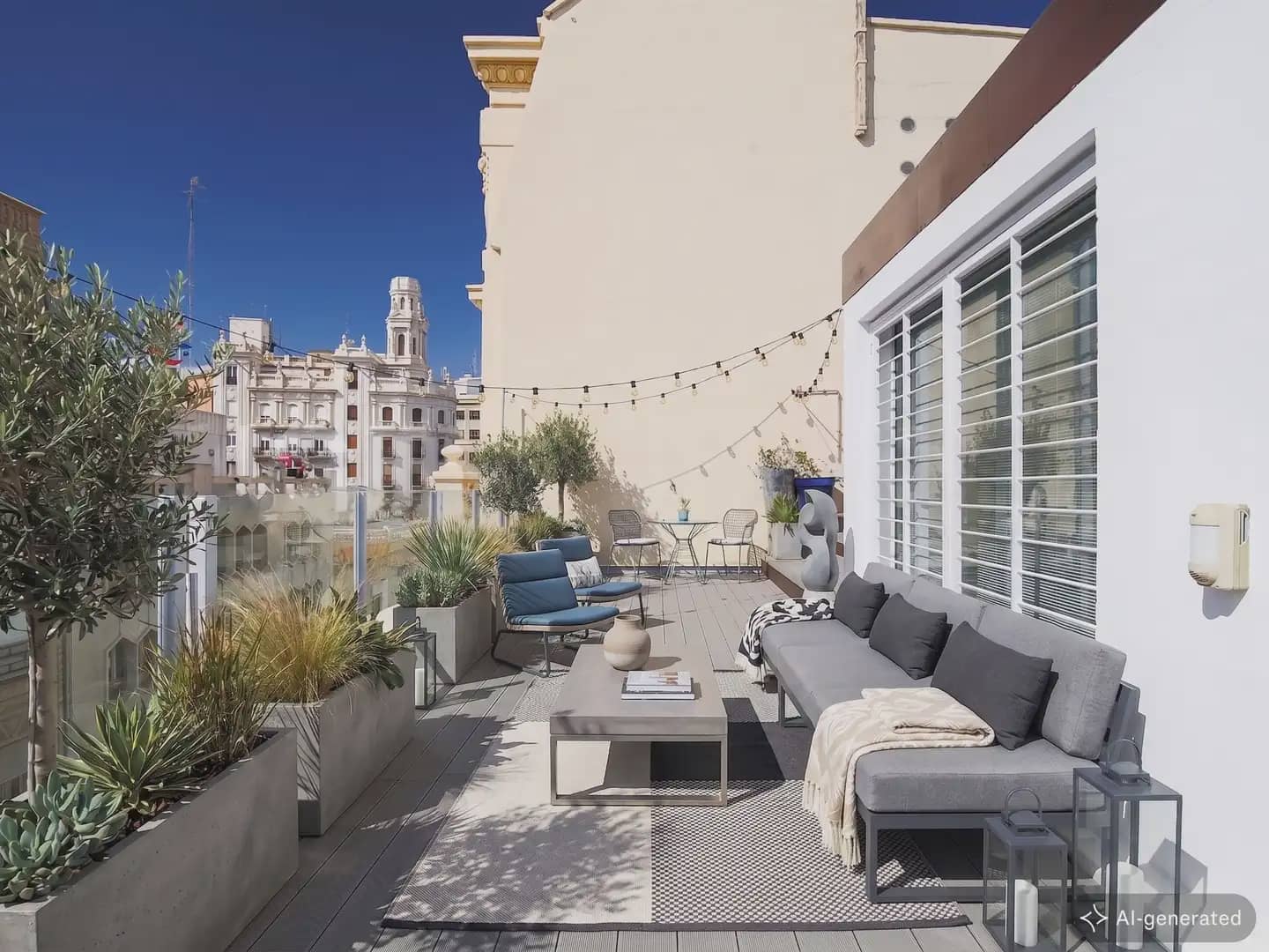 3 sovrum Takvåning att hyra i Valencia stad med garage - 3 300 € (Ref: 9950426)
