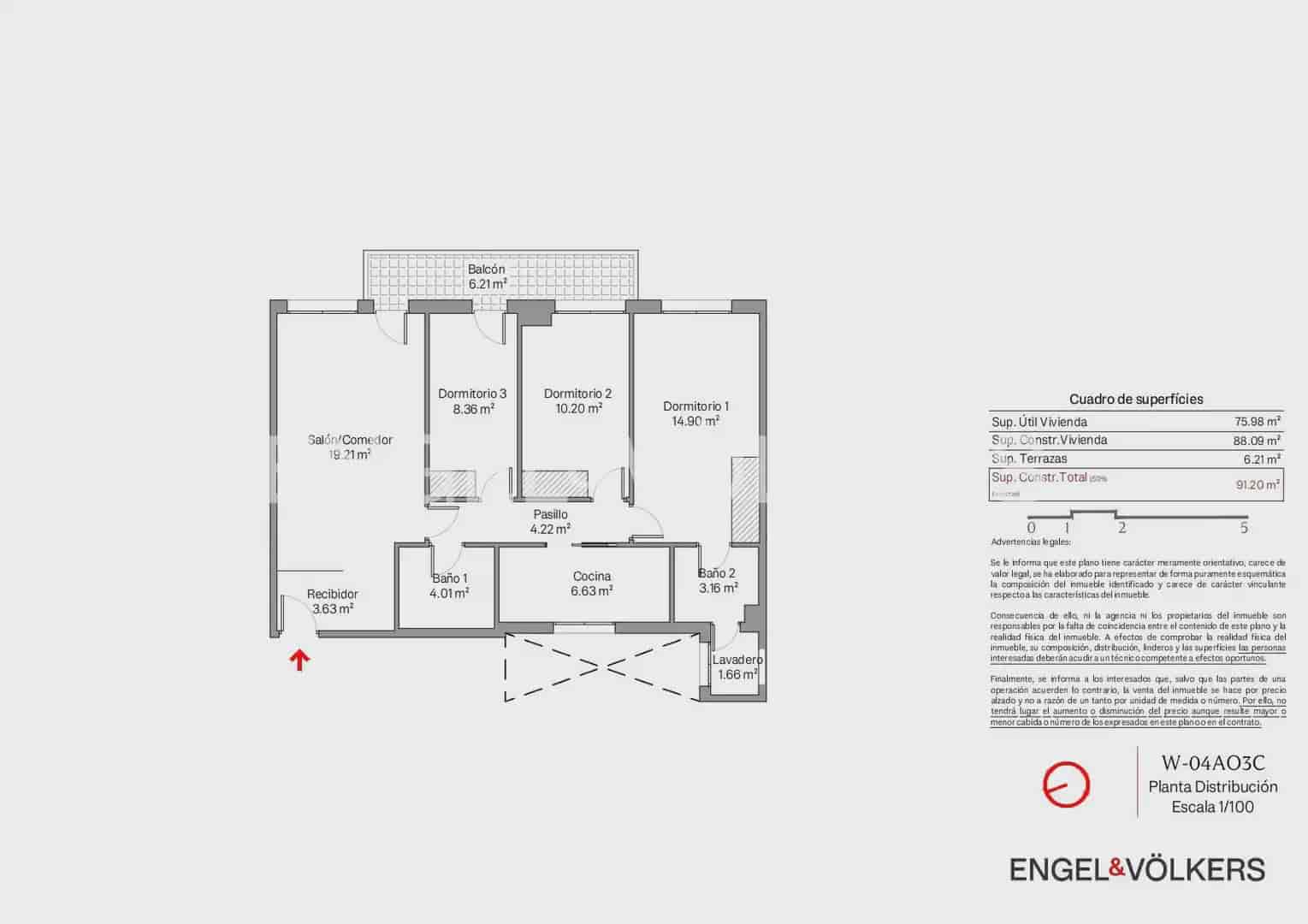 3 makuuhuone Asunto myytävänä paikassa Valencia kaupunki - 330 000 € (Ref: 9956293)