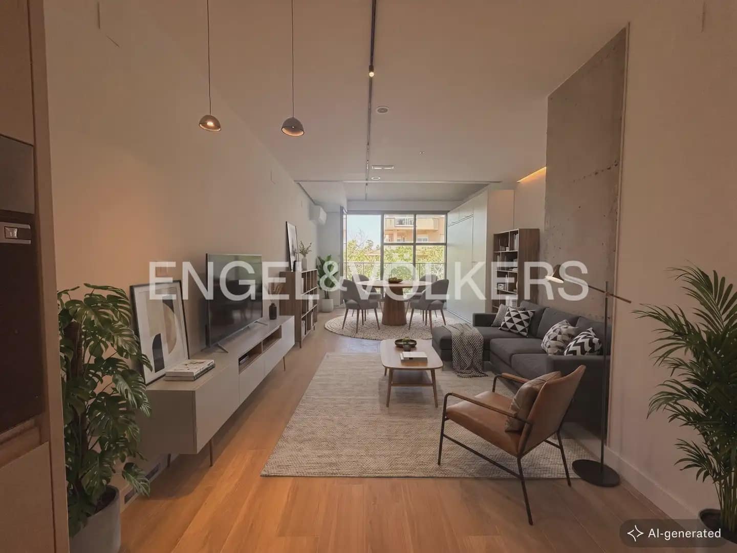 1 quarto Apartamento para arrendar em Valencia cidade - 1 500 € (Ref: 9965746)