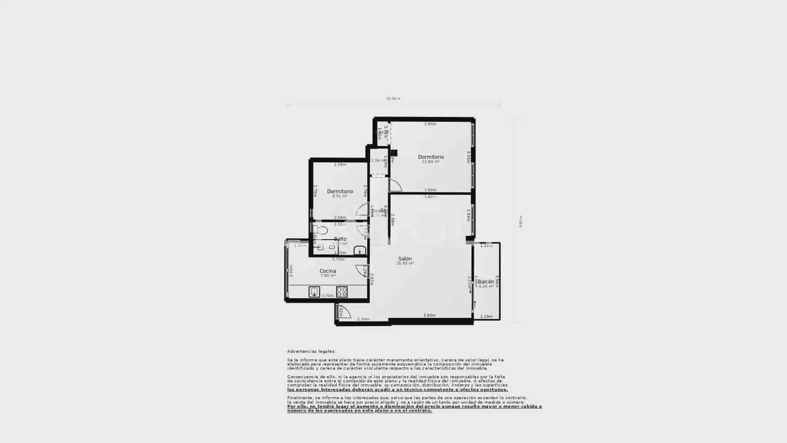 2 camera da letto Appartamento in vendita in Valencia citta - 295.000 € (Rif: 9970844)