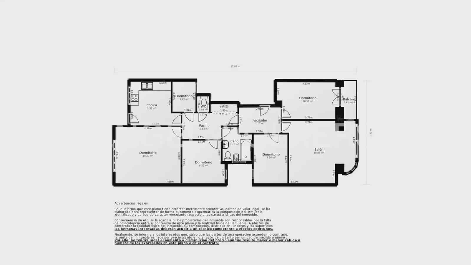 4 makuuhuone Asunto myytävänä paikassa Valencia kaupunki - 750 000 € (Ref: 9985568)