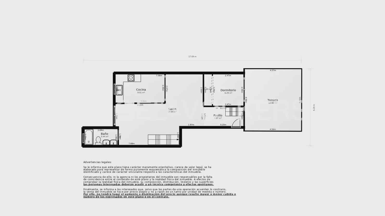 2 sovrum Takvåning till salu i Valencia stad - 440 000 € (Ref: 9987219)