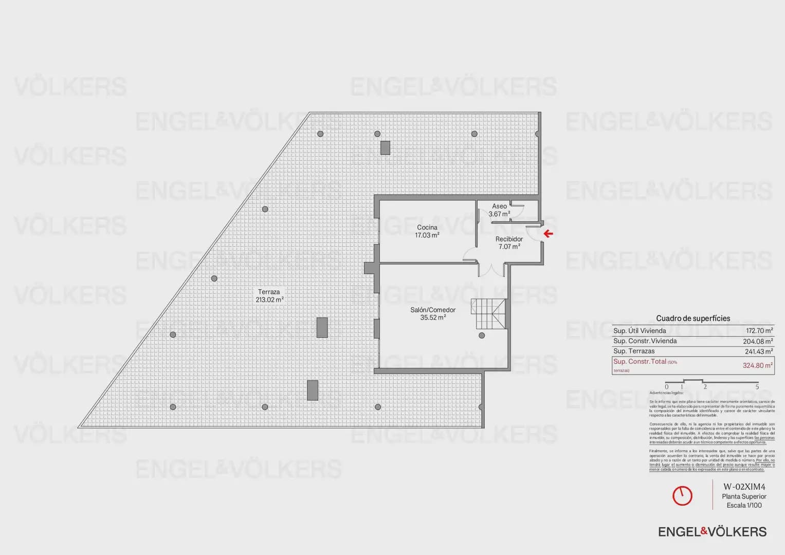 4 quarto Penthouse para arrendar em Valencia cidade com piscina garagem - 5 000 € (Ref: 9995979)
