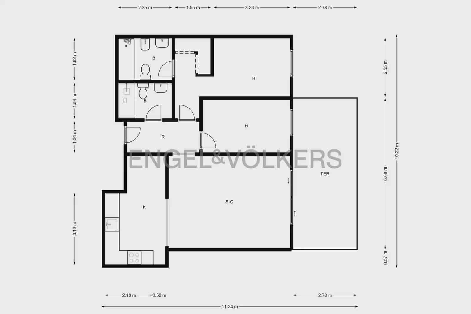 3 soverom Leilighet til salgs i Vinaros med svømmebasseng garasje - € 300 000 (Ref: 9996081)