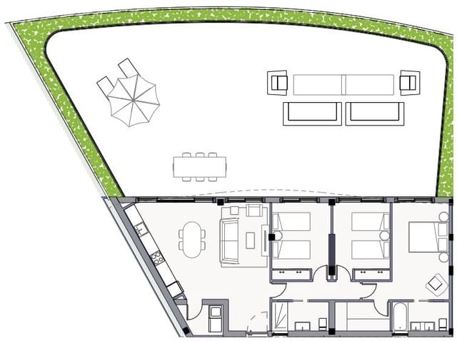 2 soveværelse Lejlighed til salg i Benidorm med swimmingpool - € 490.000 (Ref: 7247943)