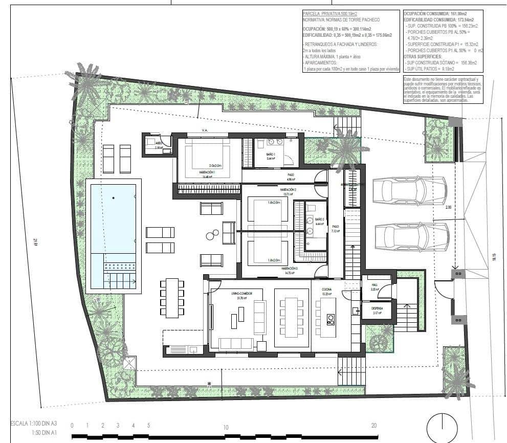 3 soverom Villa til salgs i Torre-Pacheco med svømmebasseng - € 1 961 000 (Ref: 10073660)