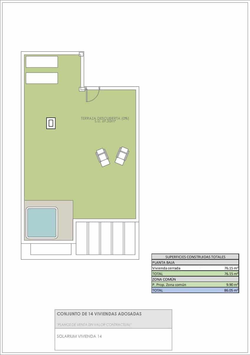 2 makuuhuone Bungalow myytävänä paikassa Rojales mukana 
autotalli - 285 900 € (Ref: 10073748)