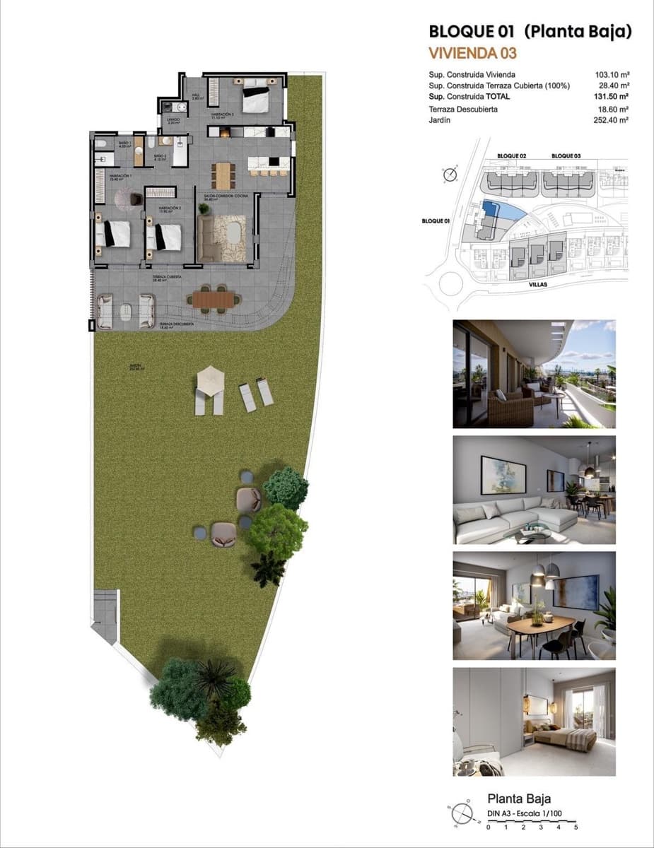 Apartamento de 3 habitaciones en Finestrat en venta con piscina garaje - 490.000 € (Ref: 10073769)