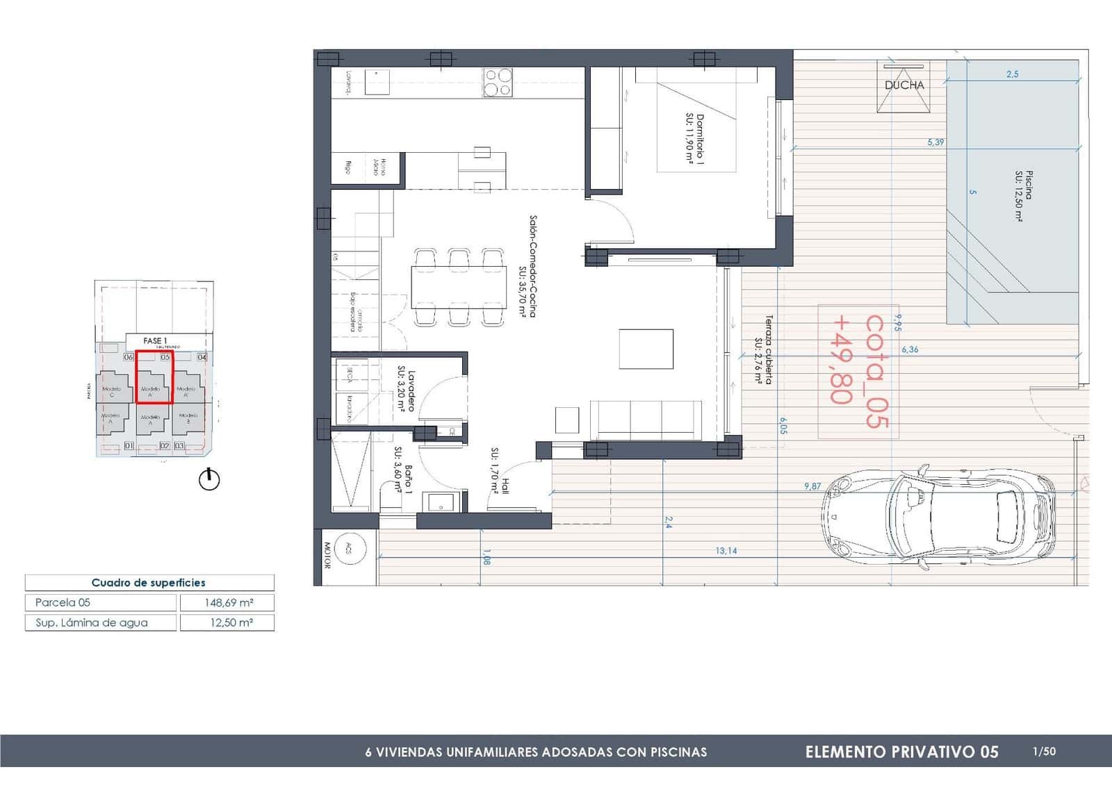 3 Zimmer Villa zu verkaufen in Benijofar mit Pool Garage - 465.000 € (Ref: 10073873)
