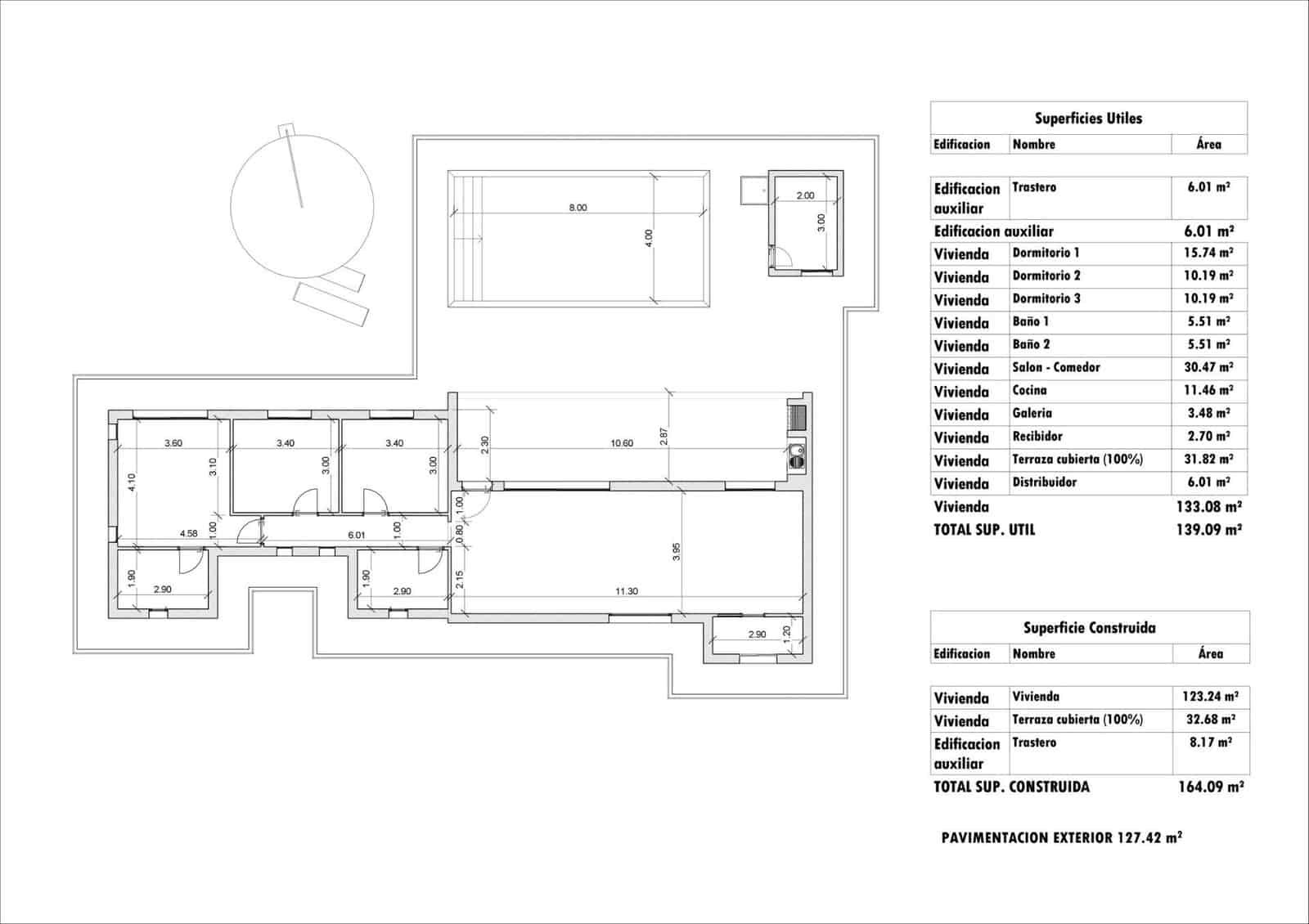 3 chambre Villa/Maison à vendre à Aspe avec piscine garage - 468 000 € (Ref: 10073904)