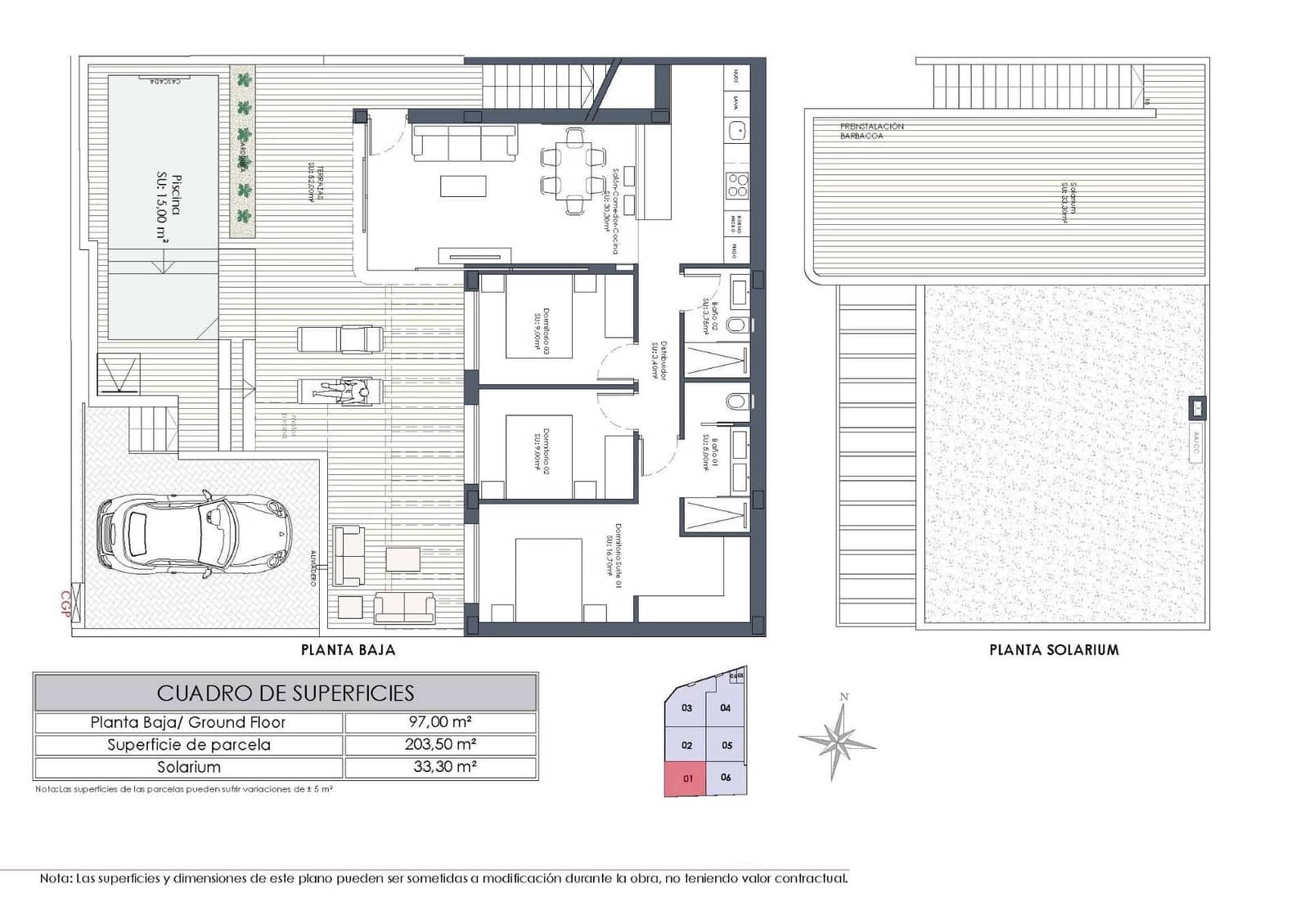 Casa de 3 habitaciones en Dolores en venta con piscina garaje - 459.900 € (Ref: 10073943)