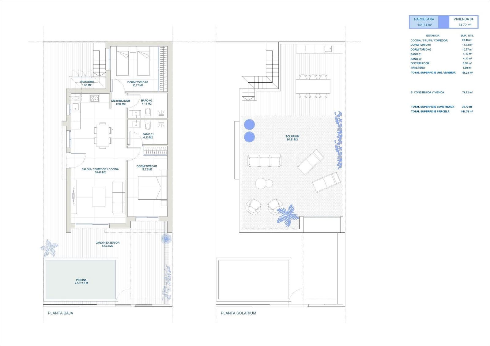 2 chambre Villa/Maison à vendre à Roldan avec piscine garage - 242 500 € (Ref: 10074106)