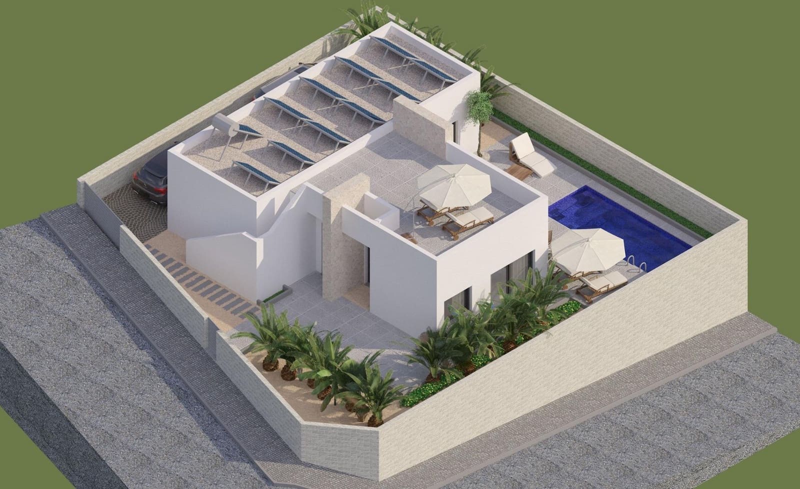 Chalet de 3 habitaciones en Benijófar en venta con piscina garaje - 566.000 € (Ref: 10074134)