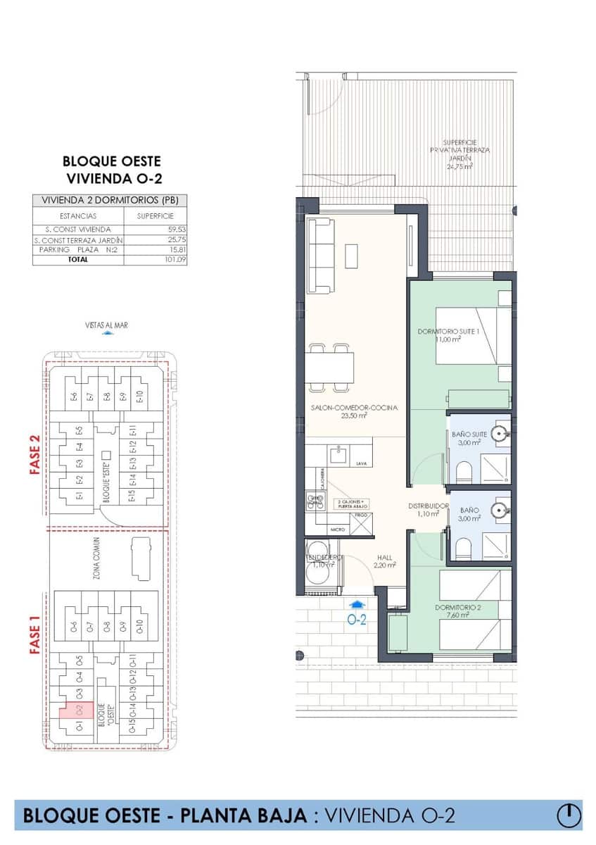 2 camera da letto Bungalow in vendita in Pilar de la Horadada con piscina garage - 334.000 € (Rif: 10074174)