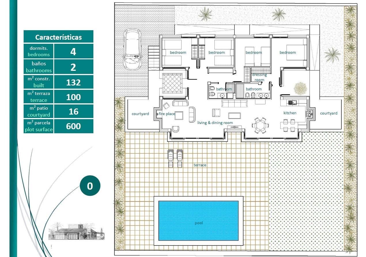 4 soverom Villa til salgs i La Peraleja Golf Resort med svømmebasseng garasje - € 625 000 (Ref: 10074232)
