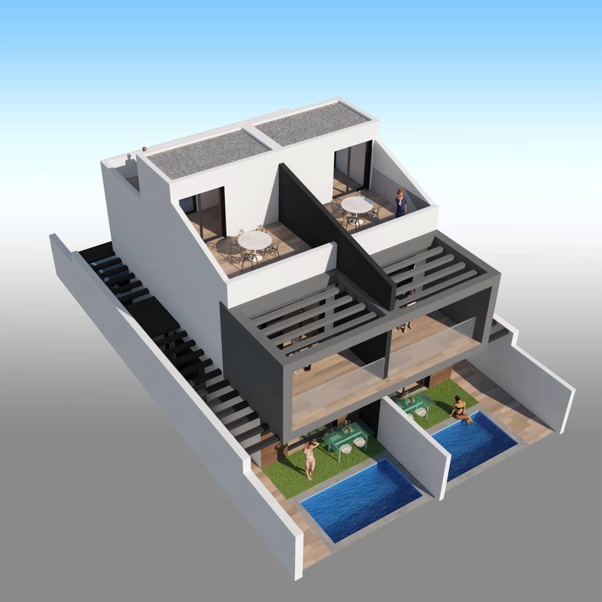 3 soveværelse Villa til salg i Santiago de la Ribera med swimmingpool garage - € 400.000 (Ref: 10074239)